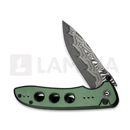 CIVIVI Hyperpulse Damascus, Green Aluminum C23087A-DS1