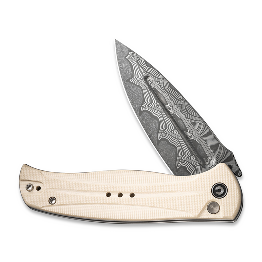 CIVIVI Incindie Damascus, Ivory G-10 C23053-DS1