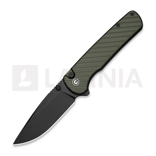 CIVIVI Iron Tide, Forest Green Aluminum, Black Stonewash C25011-2