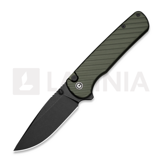 CIVIVI Iron Tide, Forest Green Aluminum, Black Stonewash C25011-2