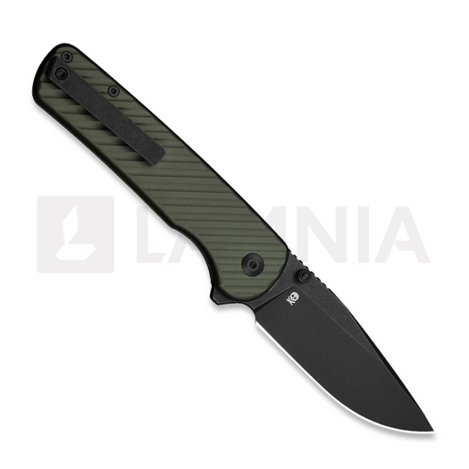 CIVIVI Iron Tide, Forest Green Aluminum, Black Stonewash C25011-2