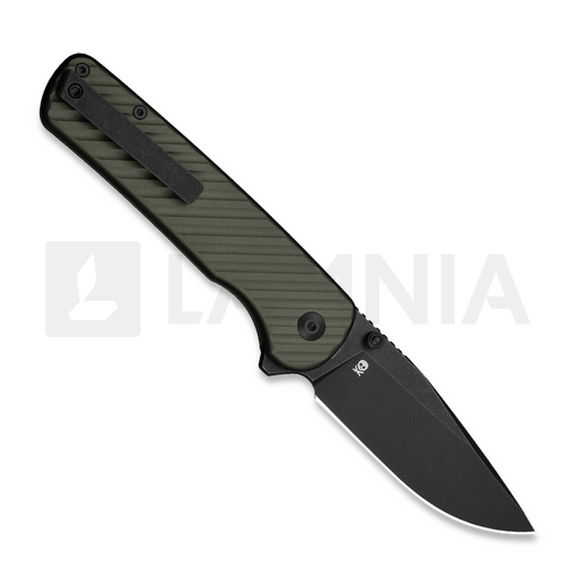 CIVIVI Iron Tide, Forest Green Aluminum, Black Stonewash C25011-2
