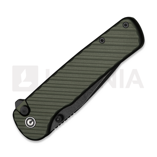 CIVIVI Iron Tide, Forest Green Aluminum, Black Stonewash C25011-2