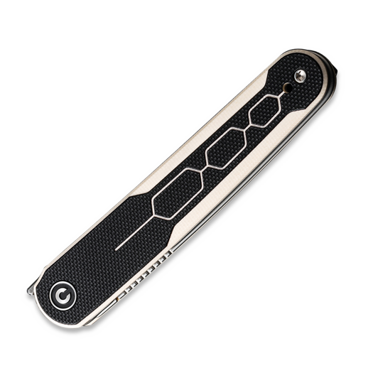 CIVIVI KwaiQ Damascus, Milled Ivory/Black G10 C23015-DS1