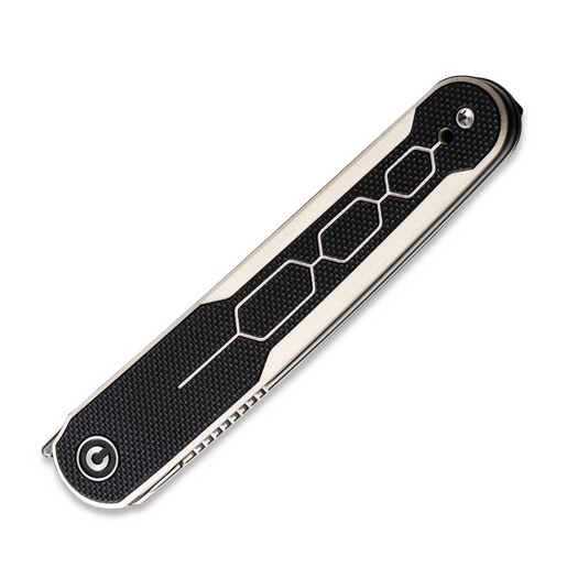 CIVIVI KwaiQ Damascus, Milled Ivory/Black G10 C23015-DS1