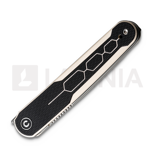 CIVIVI KwaiQ Damascus, Milled Ivory/Black G10, B-Stock C23015-DS1-BSA