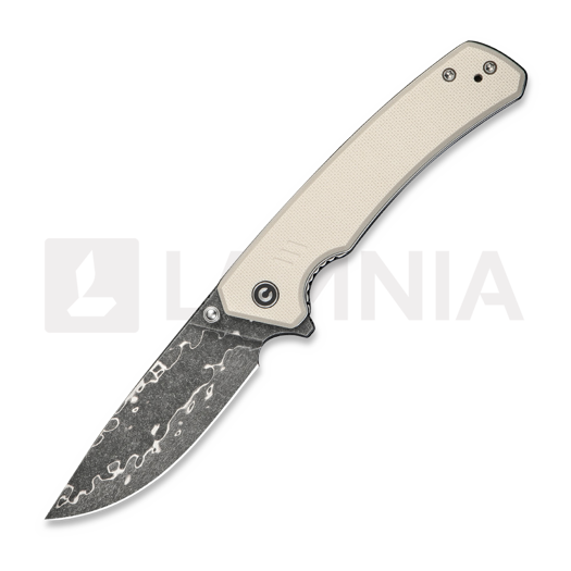 CIVIVI Merit Damascus, Ivory G-10 C24012-DS1