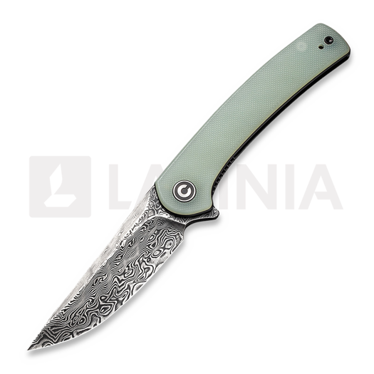 CIVIVI Mini Asticus Damascus 접이식 나이프, natural G10 C19026B-DS1