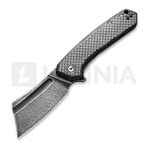CIVIVI Mini Bullmastiff kääntöveitsi, damascus twill carbon C2004DS-1