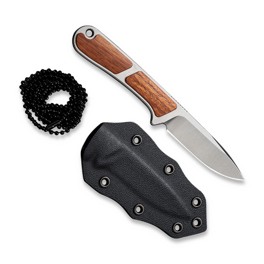 CIVIVI Mini Elementum Fixed Blade, Guibourtia, Satin C23010-4