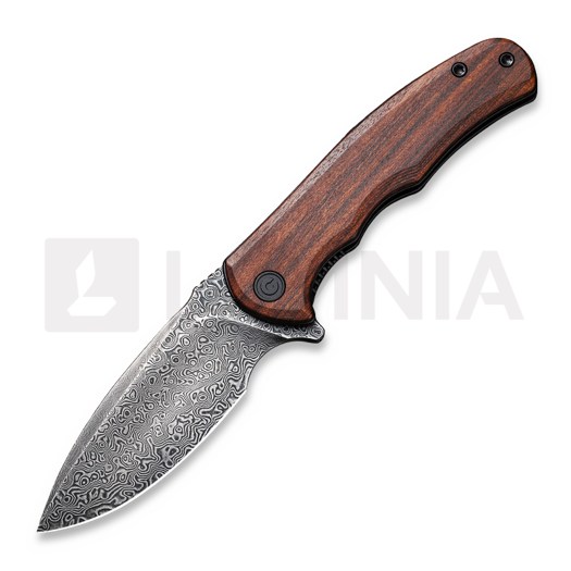 CIVIVI Mini Praxis, Guibourtia, Damascus C18026C-DS1