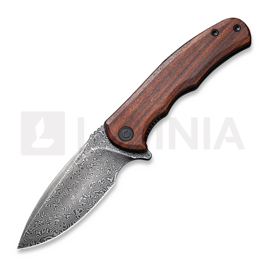 CIVIVI Mini Praxis, Guibourtia, Damascus C18026C-DS1