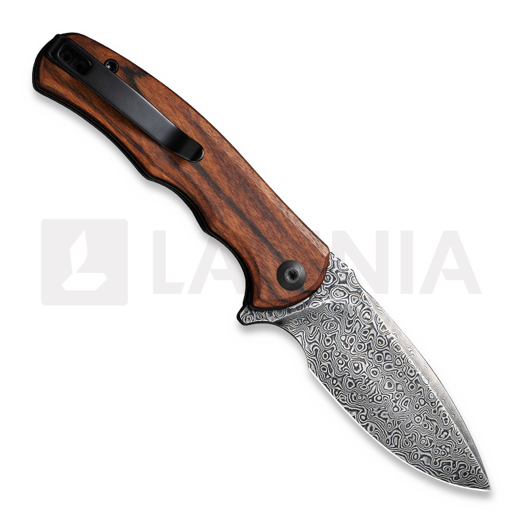 CIVIVI Mini Praxis, Guibourtia, Damascus C18026C-DS1