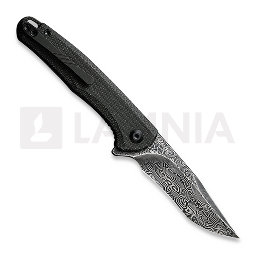 CIVIVI Mini Sandbar Damascus Taschenmesser, black micarta C20011-DS1