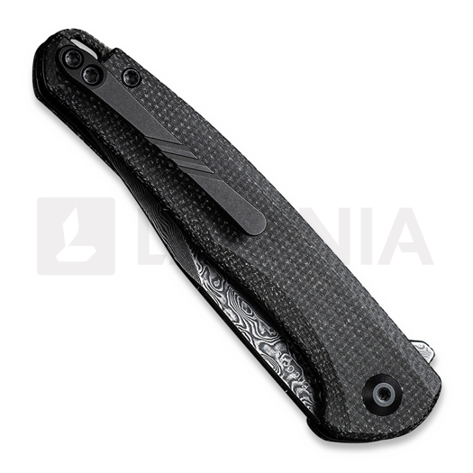 CIVIVI Mini Sandbar Damascus Taschenmesser, black micarta C20011-DS1