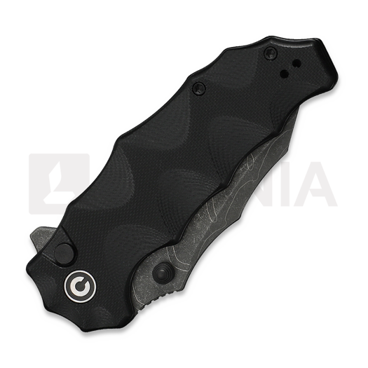 N&oacute;ż składany CIVIVI Natterjack Damascus, Milled Black G-10 C24028-DS1