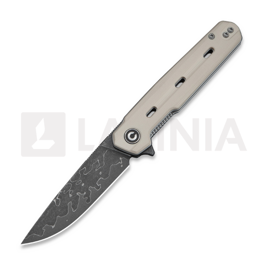 Saliekams nazis CIVIVI Navo Damascus, Ivory G-10 C25015A-DS1