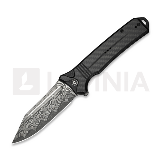 CIVIVI Neurohaptic Damascus, Black G10/Carbon Fiber C23080-DS1
