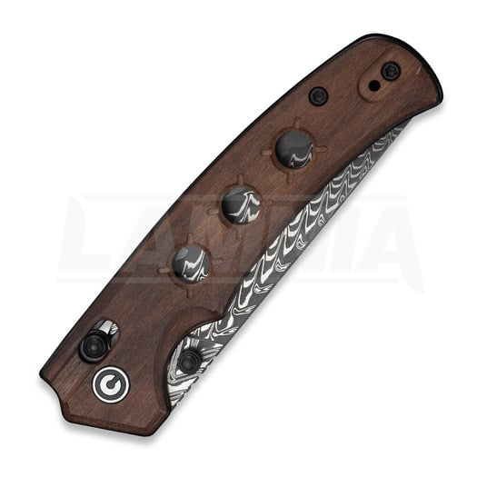 CIVIVI Noctis Damascus sulankstomas peilis, Guibourtia C24020C-DS1