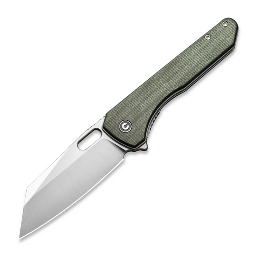 CIVIVI Nugz, Green Canvas Micarta, Satin C23060-2