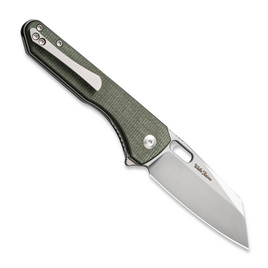 CIVIVI Nugz, Green Canvas Micarta, Satin C23060-2