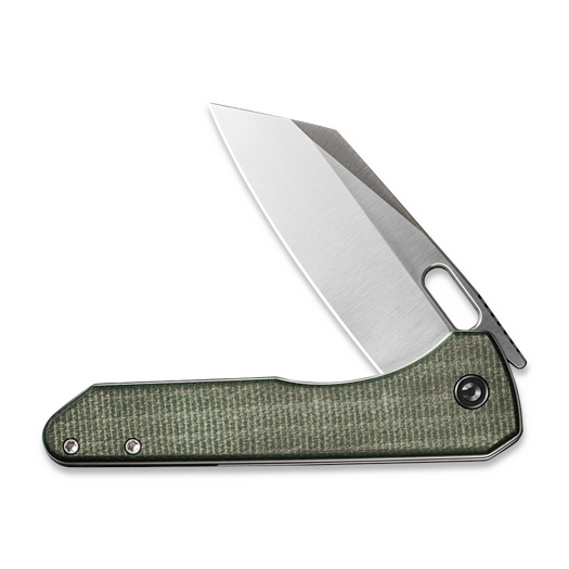 CIVIVI Nugz, Green Canvas Micarta, Satin C23060-2