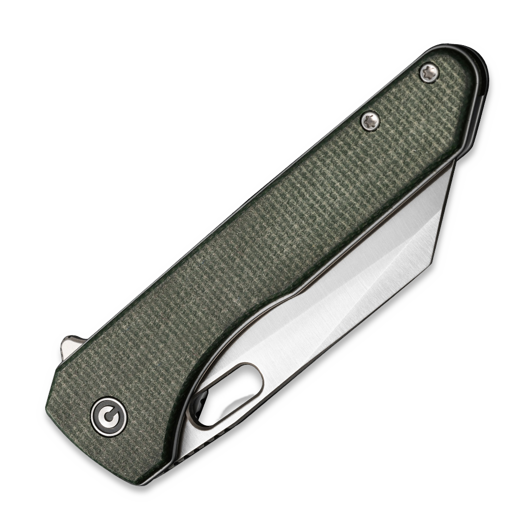 CIVIVI Nugz, Green Canvas Micarta, Satin C23060-2