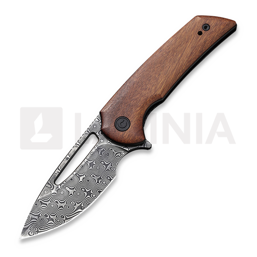 CIVIVI Odium Damascus folding knife, cuibourtia wood C2010DS-1
