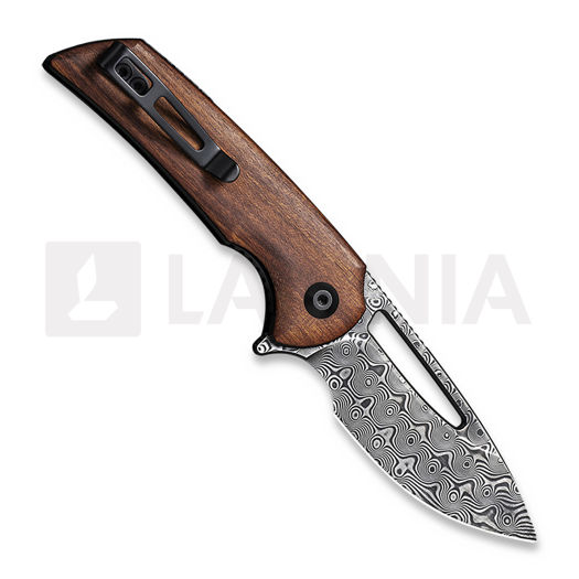 CIVIVI Odium Damascus 折叠刀, cuibourtia wood C2010DS-1