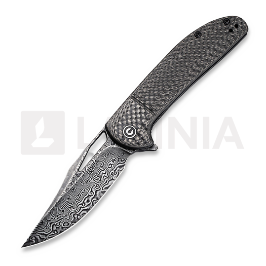 CIVIVI Ortis Damascus kääntöveitsi, carbon fiber C2013DS-1