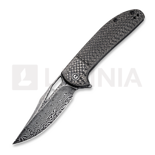 CIVIVI Ortis Damascus 折叠刀, carbon fiber C2013DS-1