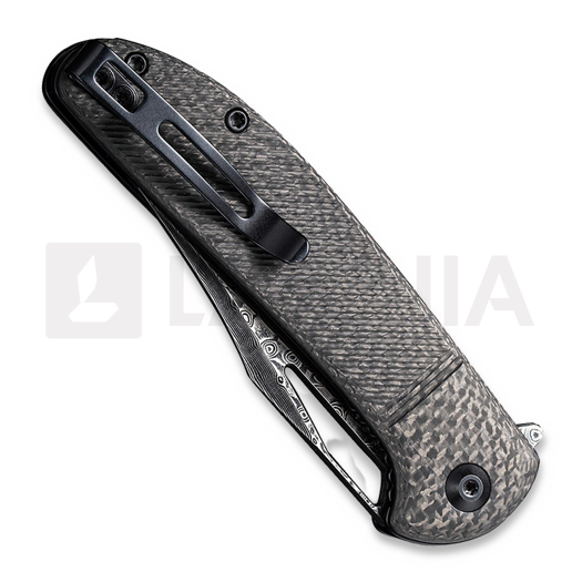 Zav&iacute;rac&iacute; nůž CIVIVI Ortis Damascus, carbon fiber C2013DS-1