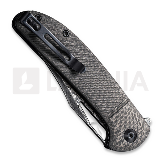 CIVIVI Ortis Damascus sulankstomas peilis, carbon fiber C2013DS-1