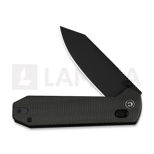 Coltello pieghevole CIVIVI Over Yonder, Dark Green Micarta, Black Stonewash C25027-1