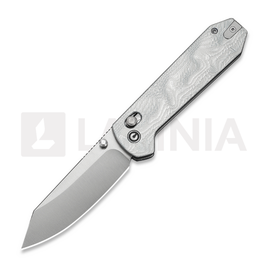CIVIVI Over Yonder 접이식 나이프, G-10 With Aluminum Foil CF, Satin C25027-2
