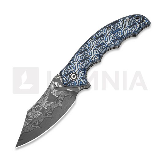 CIVIVI Pentad Damascus sklopivi nož, Blue/White Vortex Micarta C24068-DS1