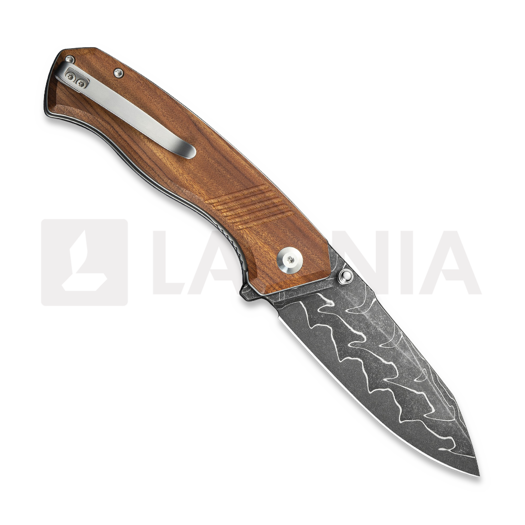 CIVIVI Placoid Damascus, Guibourtia C23079-DS1