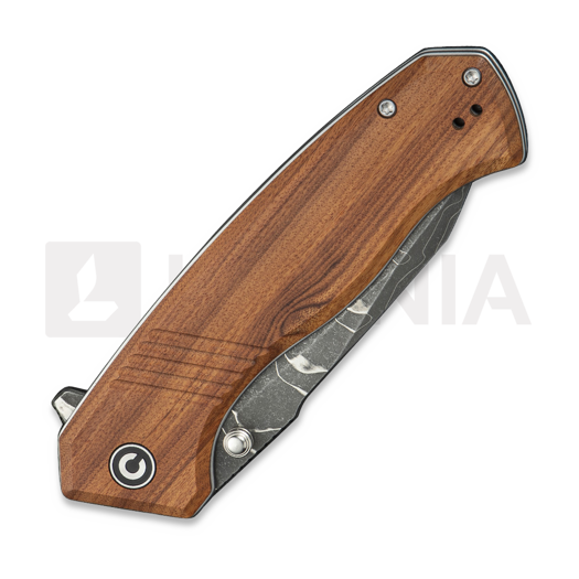 CIVIVI Placoid Damascus, Guibourtia C23079-DS1