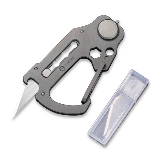 CIVIVI Polymorph Titanium Carabiner Keychain Multi-Tool C20045