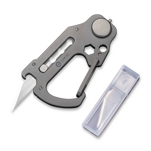 CIVIVI Polymorph Titanium Carabiner Keychain Multi-Tool C20045