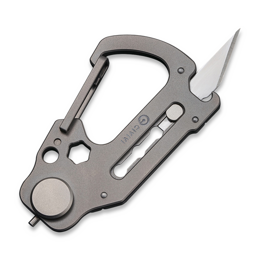 CIVIVI Polymorph Titanium Carabiner Keychain Multi-Tool, grau C20045-1