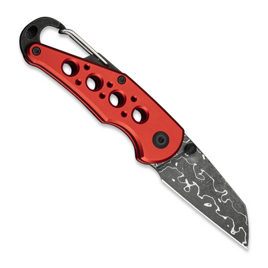 CIVIVI Pragma Damascus, Red Aluminum C23062B-DS1
