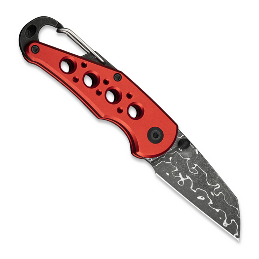 CIVIVI Pragma Damascus, Red Aluminum C23062B-DS1