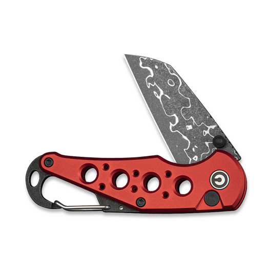 CIVIVI Pragma Damascus, Red Aluminum C23062B-DS1