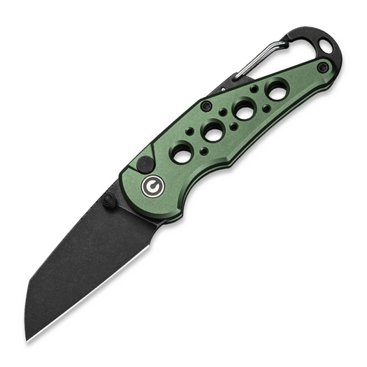 CIVIVI Pragma, Green Aluminum, Black Stonewash C23062B-3
