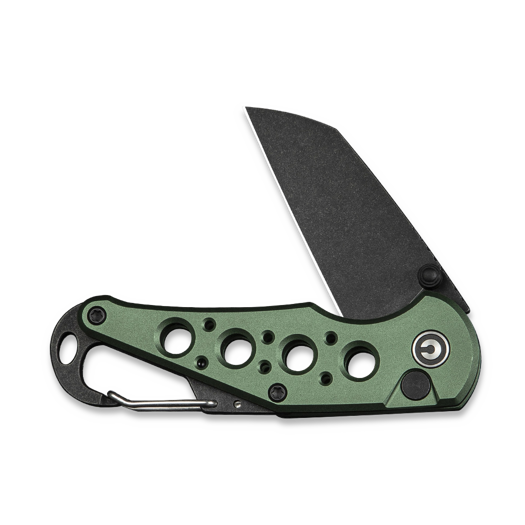 CIVIVI Pragma, Green Aluminum, Black Stonewash C23062B-3