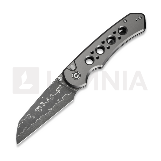 CIVIVI Pragma Prime Damascus fällkniv, Gray Aluminum C24067-DS1
