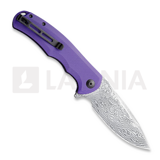 CIVIVI Praxis Damascus sulankstomas peilis, violetinė C803DS-2
