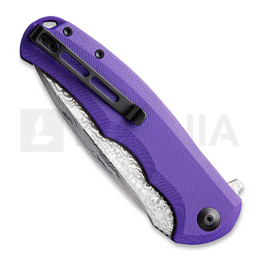 CIVIVI Praxis Damascus sulankstomas peilis, violetinė C803DS-2