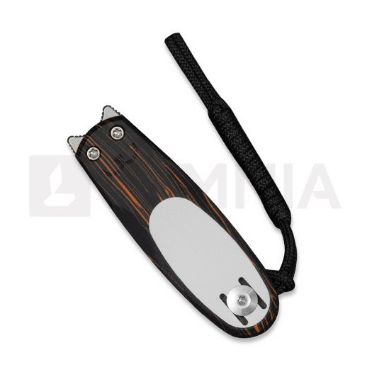 CIVIVI Purr folding knife, Orange/Black/White G-10, Stonewash C25054-5